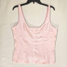 Universal Thread Corset Tank Top Womens XXL Ribbed Stretch Light Pink