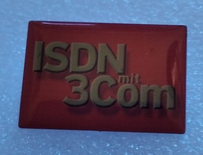 Anstecknadeln 3COM NETZWERK ISDN Vintage Pin Badge