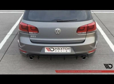 Diffusore posteriore GTI Look per VW Golf 6 GTI/GTD nero lucido Maxton Design ABE