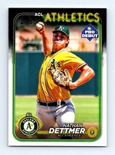 #PD-185 2024 Topps Pro Debut Nathan Dettmer Athletics