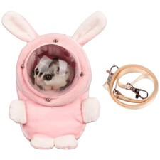 Large Pink Sugar Glider Bonding Pouch with Large Transparent Window Carry Bag