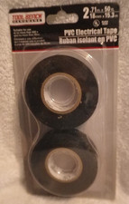 PVC Electrical Tape 2 Rolls 50ft each Tool Bench Hardware Black Tape NEW