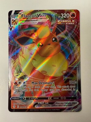 Pokemon TCG Flareon VMAX 018/203 Evolving Skies Ultra Rare L@@K!