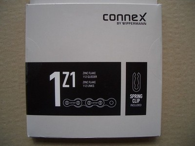 Connex 1Z1 Kette 1/2*1/8 für Nabenschaltung und Singlespeed, 112 Glieder