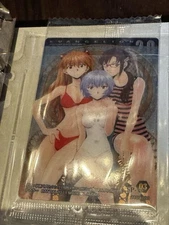 Evangelion Limited Wafer Card Ayanami Rei Asuka Mari 2