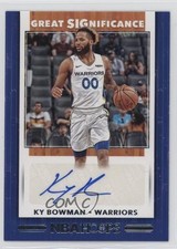 2019-20 Panini NBA Hoops Great SIGnificance Ky Bowman #GS-KBW Auto 0t02