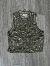 Mossy Oak VTG 80s 90s Greenleaf Camo Turkey Hunting Vest Mens XXL