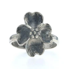 Stuart NYE Dogwood Statement Ring - Sterling Silver 925 North Carolina Flower