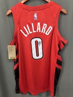 Damian Lillard Signed Portland Trailblazers Basketball Jersey AUTO JSA COA Sz L