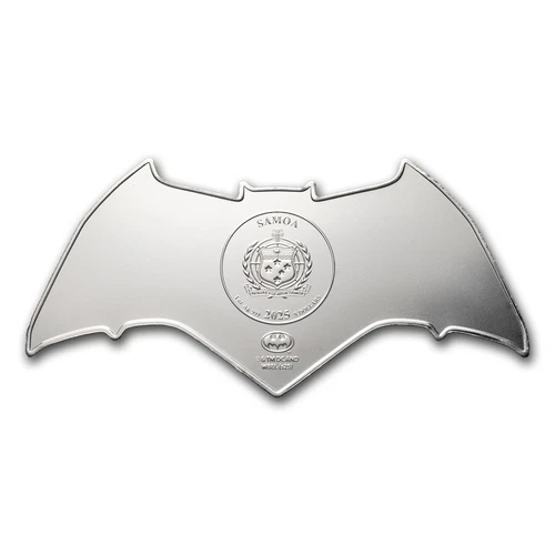 2025 Samoa 1 oz Silver Batman Batarang Shaped Coin BU - Picture 4 of 4