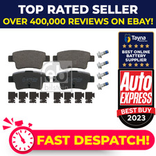 Brake Pads Set fits OPEL CORSA C, D 1.2 Rear 05 to 14 093169177 1605230 Febi New