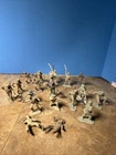 MARX Play Set  Gray Pioneer Defenders Lot