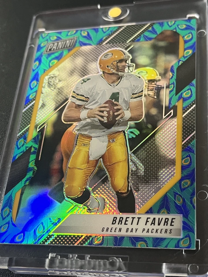 2021 Panini The National VIP Peacock Prizm Brett Favre Packers RARE 🔥 - Image 3 of 3