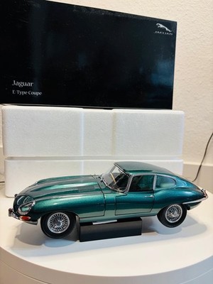 Kyosho Jaguar E-Type Coupe Dark Green 1:18 Diecast Model Car No