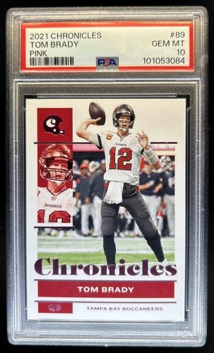 2021 Chronicles Tom Brady Pink #89 Buccaneers PSA 10