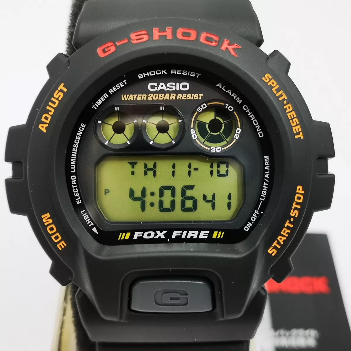 CASIO G-SHOCK DW-6900B-9 STANDARD FOX FIRE Men's Watch New in ...