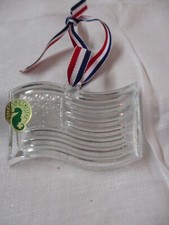Waterford Christmas Ornament American Flag 14