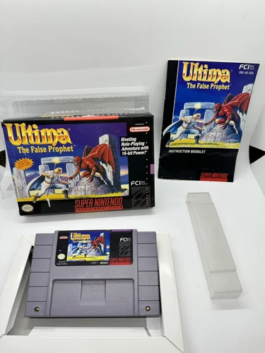 Ultima The False Prophet SNES Super Nintendo Game Complete CIB Rare Great Shape!