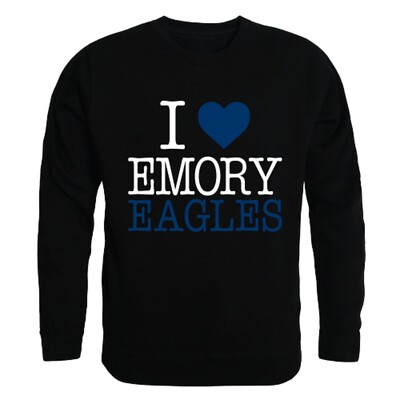 Emory University Eagles EU I Love Crewneck Sweatshirt Sweater