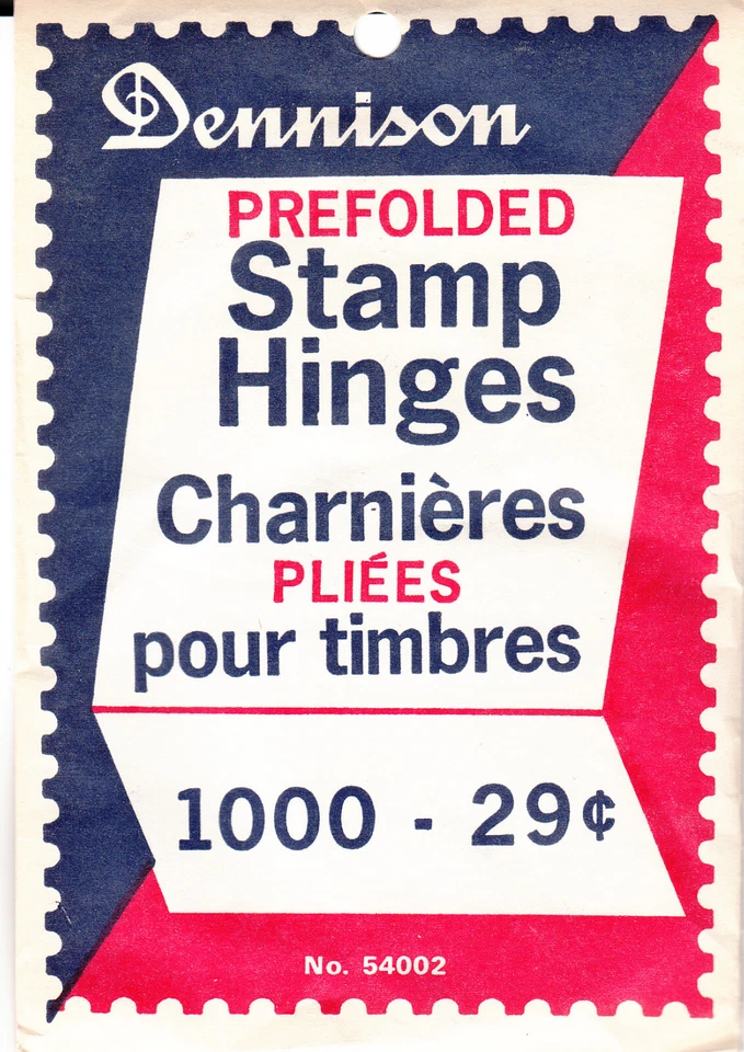 1 PACK DE LAS 2 mejores bisagras de sello jamás hechas dennison #48-064 plegadas 1000 Foto 2 de 2