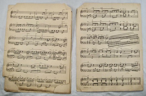 Polonaise In Ab Sheet Music Vintage 1945 Frederic Chopin E B Swisher (O) AS IS - Picture 6 of 8