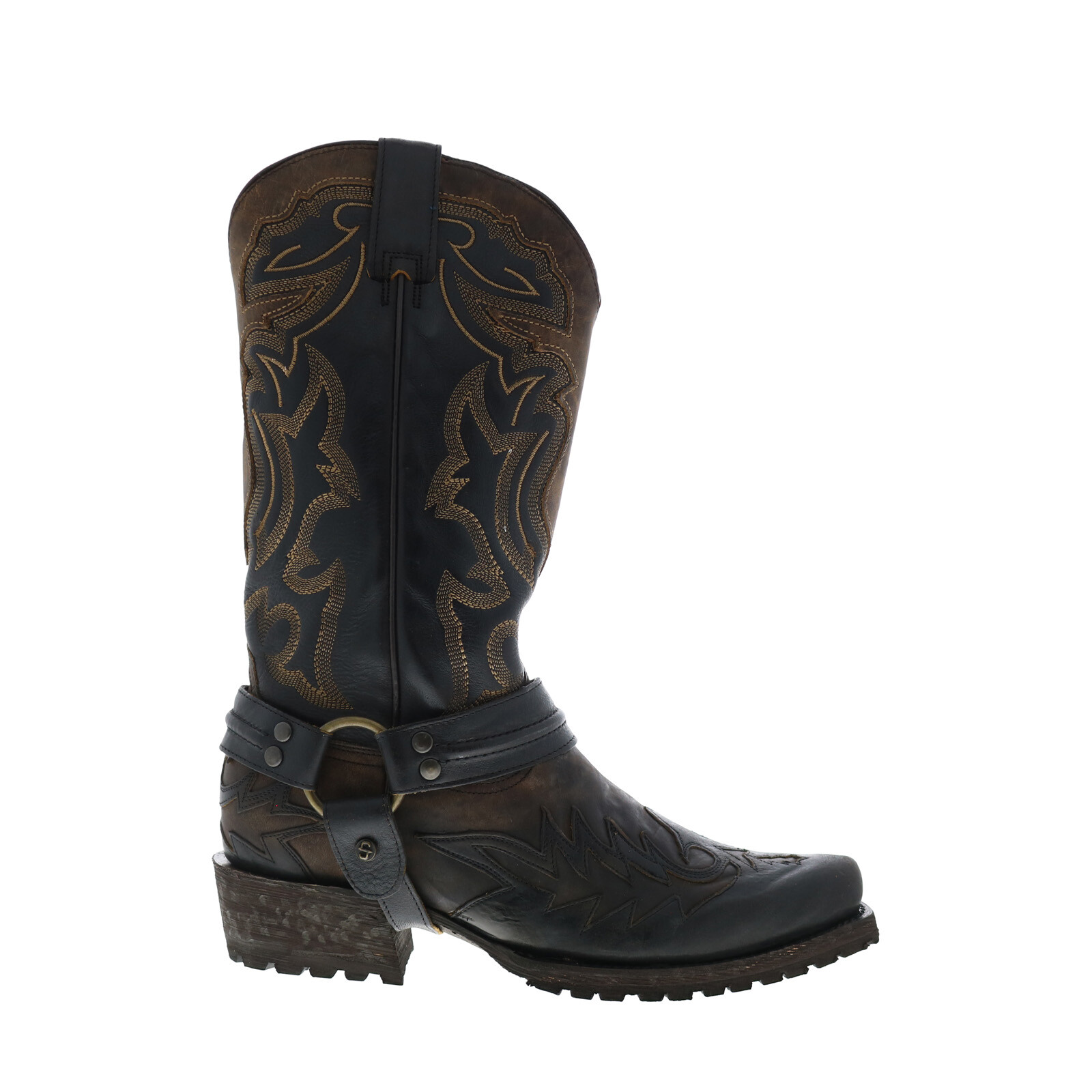 Мужские коричневые кожаные ковбойские сапоги в стиле вестерн Stetson Outlaw Lug Bad Guy Biker 48290₽