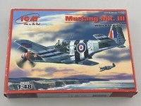 Icm North Amerikanische Mustang Mk.Iii Wwii Raf Fighter 1:48 48123 Modell