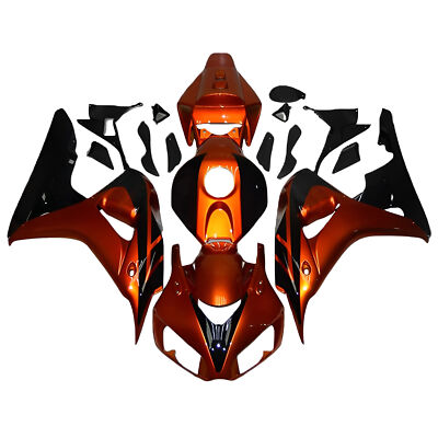 Fairing Kit For 2006 2007 Honda CBR1000RR Injection ABS Orange Black Bodywork