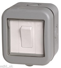 BG Weatherproof Outdoor Garden IP55 10A 1 Gang Switch