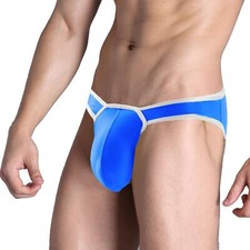 Men's Soft Low Rise Briefs Bulge Enhancing Underwear Soft Breathable Underpants