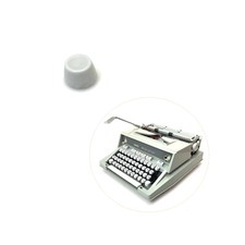 ORIGINAL Carriage Release Button for Hermes 3000 Typewriter Vtg Media Boxy White thumbnail