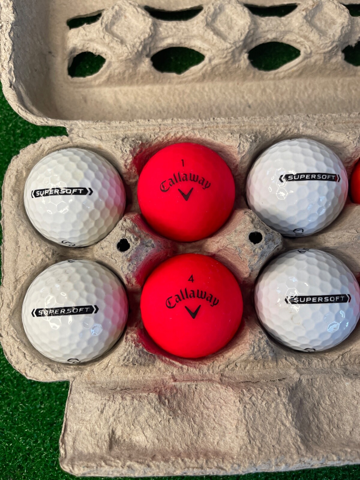 Callaway Supersoft Golf Balls, Dozen Mixed Grades 3A+, White