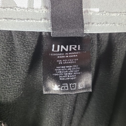 Pantalones de chándal UNRL para hombre grandes (32x32) negros de rendimiento parche de taburete de bar - Imagen 9 de 15