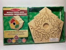 Melissa  Doug Build-Your-Own Wooden Birdhouse Craft Kit NEW