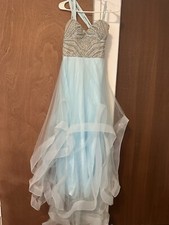 Glamour by Terani Couture Aqua Prom Party Maxi Dress Size 2
