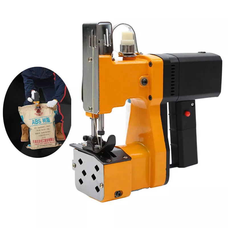  Electric Bag Sewing Machine, Handheld Sewing Machine Heavy Duty  Smaller and Lighter, 36V Portable Sewing Electric Stitcher for Rice Woven  Leather Snakeskin Bag Sack