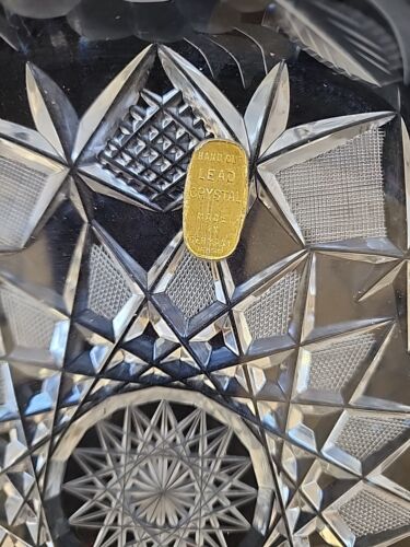 ANTIQUE AMERICAN BRILLIANT PERIOD CUT GLASS BOWL STAR CENTER FAN DIAMOND POINT - Picture 3 of 9