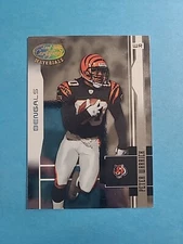 PETER WARRICK 2003 LEAF CERTIFIED MATERIALS FOOTBALL CARD # 25 I1210