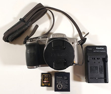 Panasonic Lumix DMC-FZ28 10.0 MP Gray Digital Camera 18x Zoom Charger  8GB Card