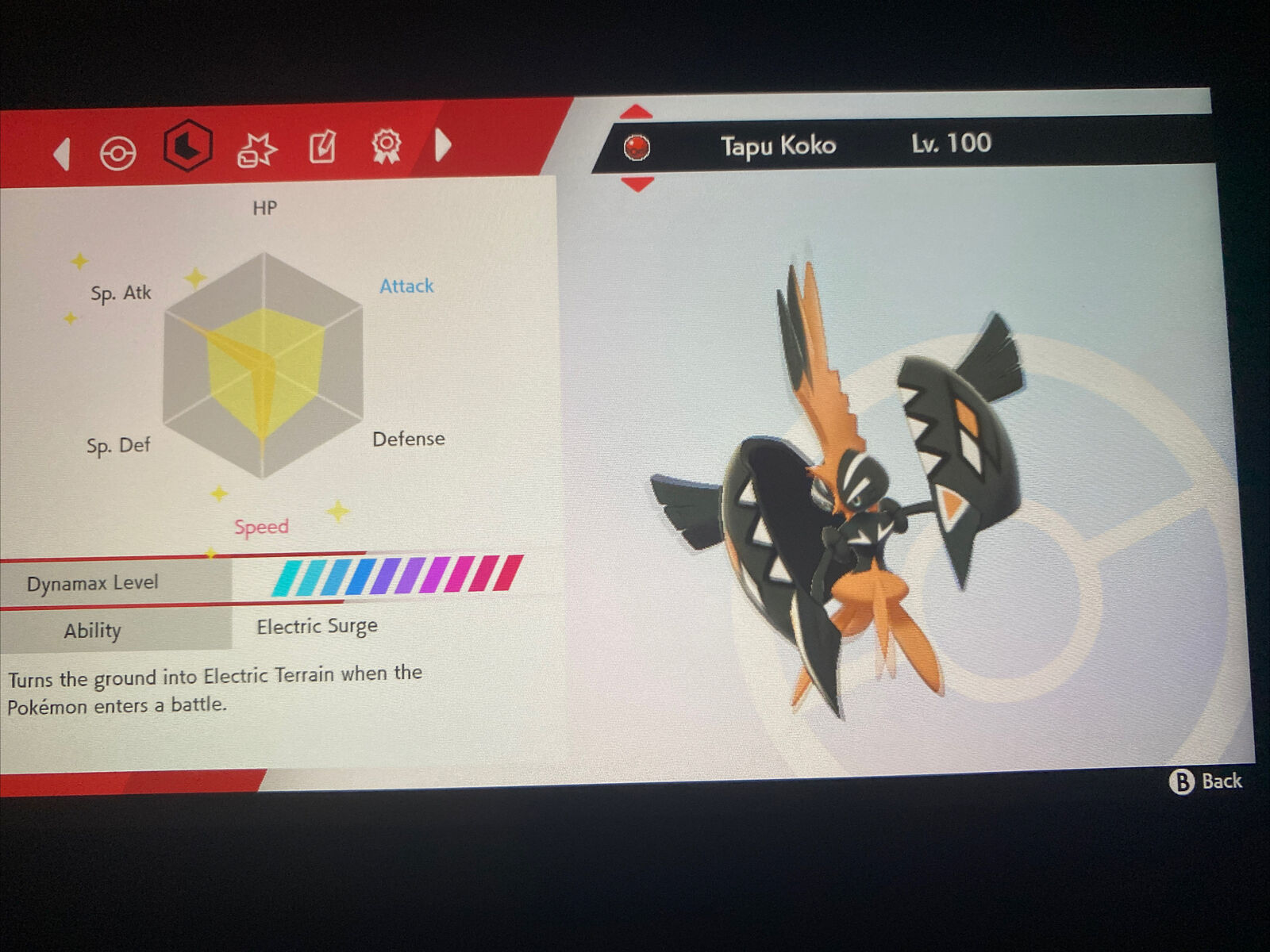 SHINY TAPU KOKO ✨ BATTLE READY / UNTOUCHED ⚡ 6IV + EV ⚡ Pokemon Sword &  Shield