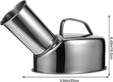 Healifty Urinals Men Stainless Steel Portable Urine Bottle Hospital Incontinence