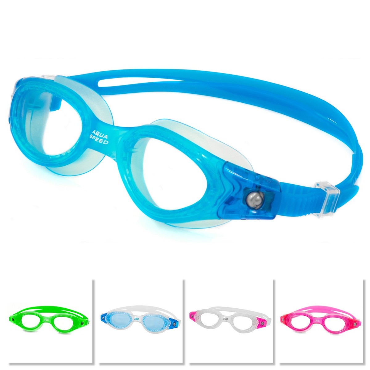 AQUASPEED Anti Fog SWIMMING GOGGLES for Boys Girls Junior KIDS