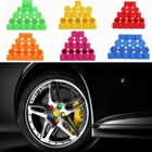 24pcs Set of Red * Hub Screw Covers with * Stems * in Three Sizes 24pcs Set of Red * Hub Screw Covers with * Stems * in Three Sizes