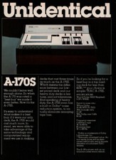 Teac - A170S/A-100 Cassette Decks - Original Magazine Ad - 1977