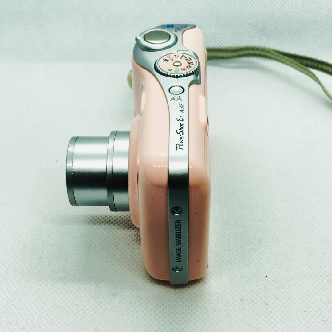 Rare Canon PowerShot E1 Pink Retro Compact Digital Camera