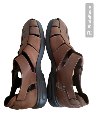 Bass Mens Brown Leather Fishermen Sandals Jakson 3Q33 Size 