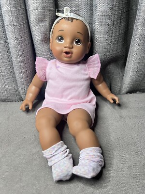#ad Jakks Pacific My Lil Baby Doll Vinyl Head Soft Body Sounds Tested Redressed $10.79