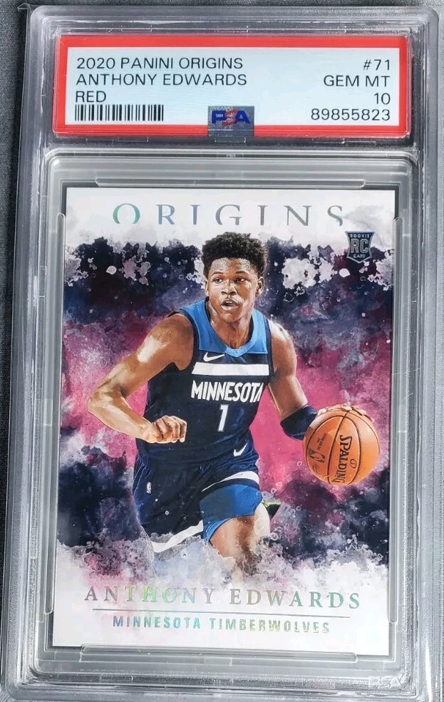 2020-21 Panini Origins - Red #71 Anthony Edwards (RC) PSA 10