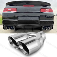 3.5 Outlet Quad Exhaust Tip Polished Stainless For Chevy Camaro Ss Zl1 2010-23