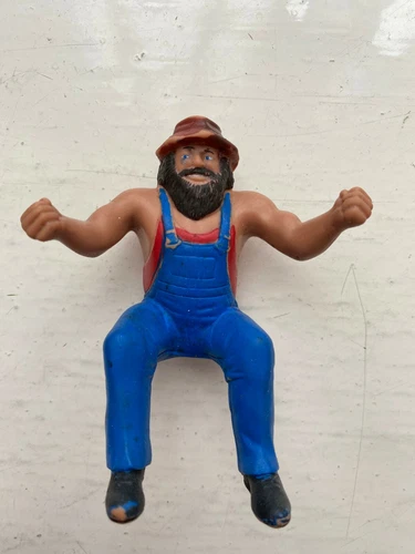 10.2cm Wwf Wwe Hillbilly Jim Ljn Daumen Ringer Wrestling Figur Titan SPORTS 1985